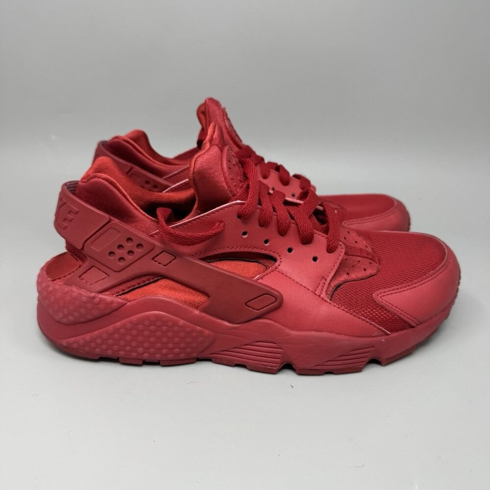 Nike Air Huarache Triple Varsity Red Athletic Shoes Men's Size 9 318429-660